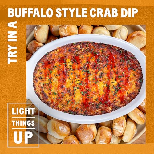 Image of TABASCO Brand Buffalo Style Hot Sauce, Medium Hot Sauce, Bulk Plastic Jug, Thick & Tangy, Five Simple Ingredients, Perfect for Large Recipes, Great on Chicken Party Wings & More, 64 Fl Oz (Pack of 1) | Value Size Medium Hot Sauce, Thick & Tangy Dipping Sauce, Classic Buffalo Style, Great with Pasta Sauce, Wings, Ranch & More