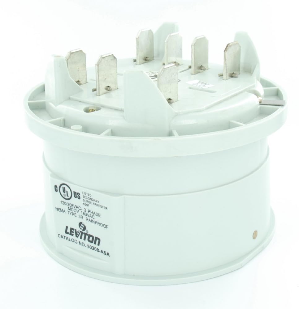 Leviton 50208-ASA 120/208 Volt 3PY 200 Amp, Secondary Surge Arrestor, Protective Device 7 Jaw Socket Meter