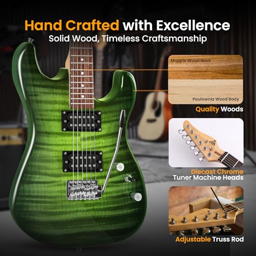 Pyle PEGKT99GR.X9 Electric Guitar Kit With Amp thumb #5