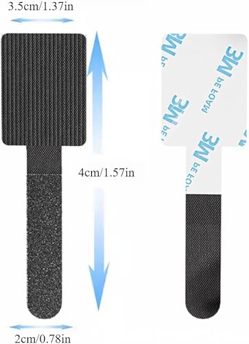 Miniatura 2 de Organizador de cables de 10 piezas, artefacto de almacenamiento de cables de datos para computadora de escritorio, fijador de enrutamiento de cables