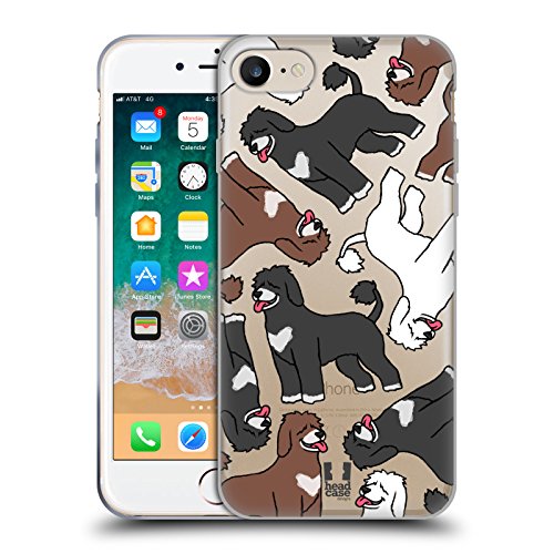 Head Case Designs Portuguese Water Dog Breed Patterns 8 Gel Case [Military Grade Protection] Compatible with Apple iPhone 7/8 / SE 2020 & 2022 and Compatible with MagSafe