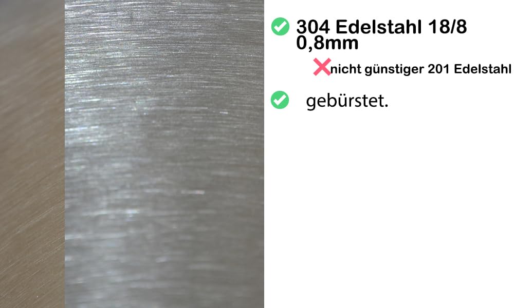 77x50X18, Küchenspüle, Edelstahl 304 Materialdicke 0,8 mm,Spülbecken,Spüle, Einbauspüle,rund 1 Becken (Ablagefläche links)