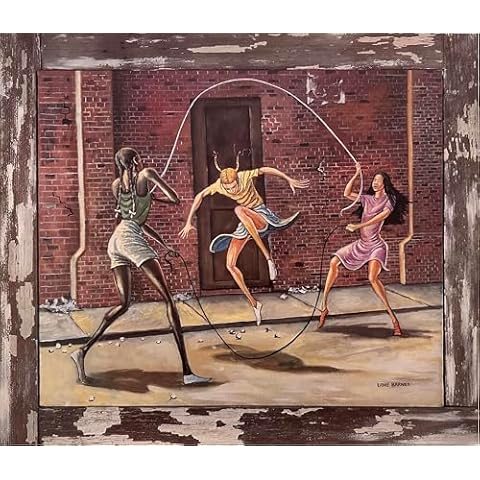 Ernie Barnes Double Dutch print 16.5 x 20 in. Cover