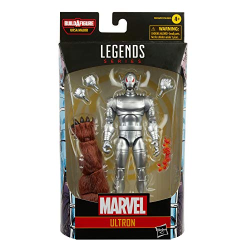 Hasbro Marvel Legends Series 15 cm große Ultron Action-Figur, Premium Design, enthält 5 Accessoires und Build-A-Figure-Teil Mehrfarbig – Bild 3