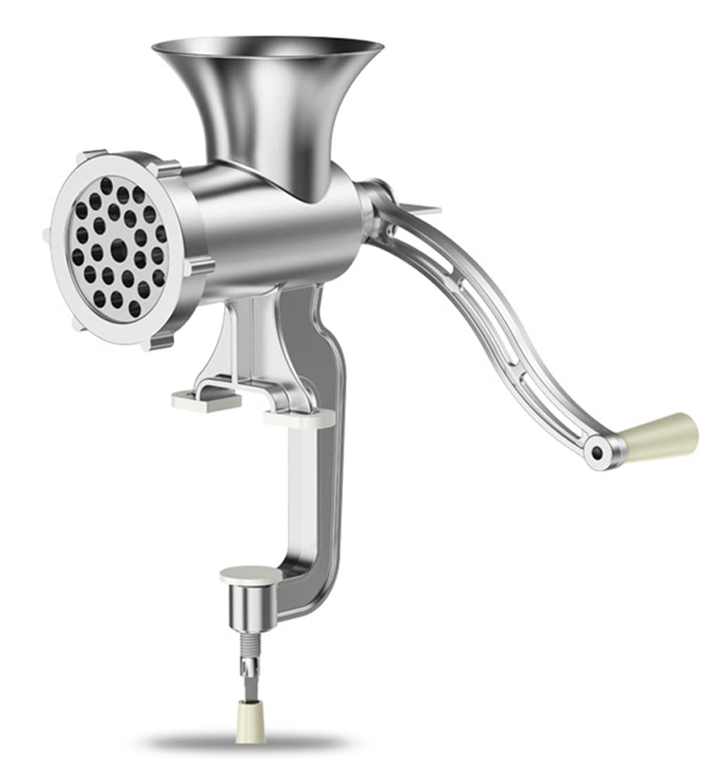 Amazon | 手動式ミンサー 304ステンレス 肉挽き機 肉/魚/野菜/味噌  