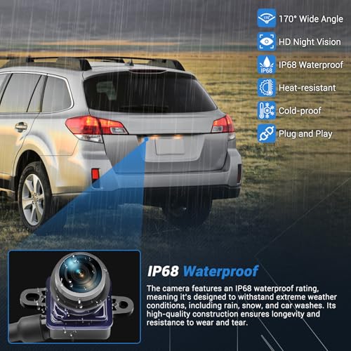 Image of Rear View Backup Camera Compatible with 2018-2021 Ram ProMaster 1500 2500 3500 Parking Assist Camera Replace OEM 68417057AA