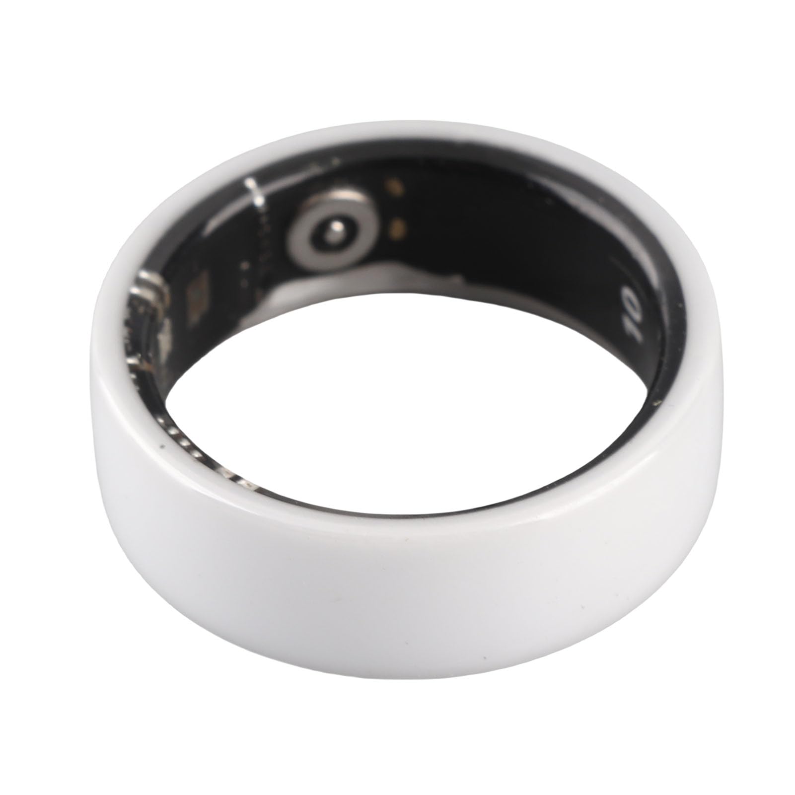 Anneau Intelligent, 50m et IP68 Bague de Podomètre de Fitness en Céramique Portable Portable, Contrôle D'accès NFC, Bague de Suivi de Fitness d'activité Légère, Modes de Sport (10)