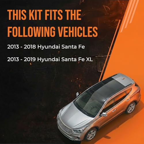 Image of MAX Advanced Brakes - Brake Kit For 2013-2018 Hyundai Santa Fe, 2013-2019 Hyundai Santa Fe XL| Carbon Ceramic Brake and Rotor Kit Front and Rear| OE Replacement Brake Rotors