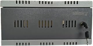 SCPmarts CCTV DVR Cabinet Box with Lock, 1U Server Network Rack, NVR CCTV Camera Storage Box for Security System WiFi Box Cabinet Metal Size (30cm x 30cm x 15 cm)