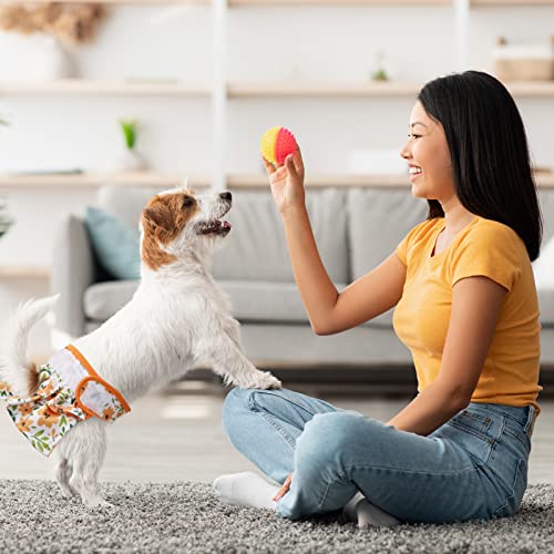 Jspupifip 3 Pack Washable Female Dog Diapers - No Leak, Highly Absorbent Doggie Diapers Dress With Adjustable Snap Buttons For Female Dog Period Incontinence Puppy Training - Xs Size #TOP4