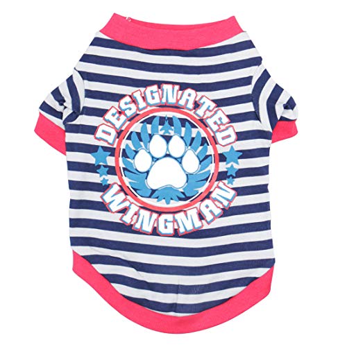 Camiseta para perro de algodón uxcell talla L