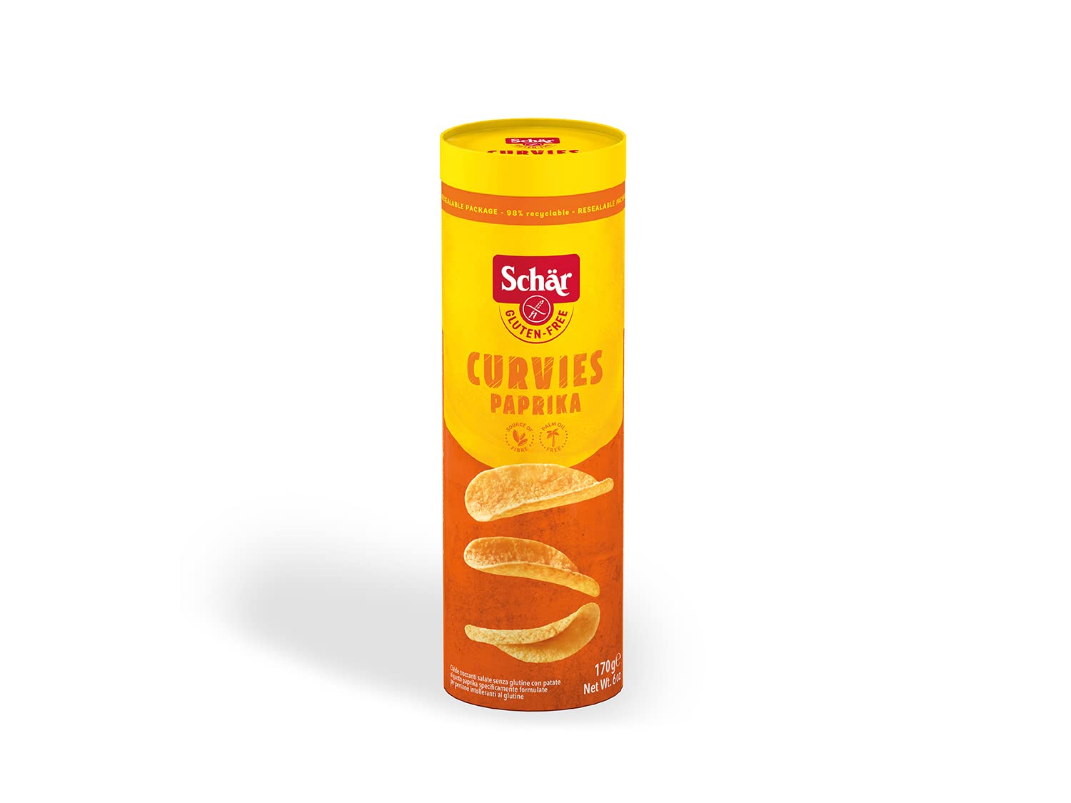 Schär Curvies Paprika Chips, 170 g