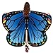 Produktbild MRULIC Damen 170 * 140cm Weiche Gewebe Schmetterlingsflügel Schal Feenhafte Nympho Pixie Fasching Cosplay Ostern Karnevalskostüm Accessoire Weihnachten Kostüm Zusatz