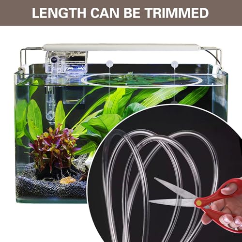 Image of 2 Sets Aquarium Floating Plant Corral, Clear Cuttable Aquarium Plant Barrier, Accessories Intercepting Floating Plants Adjust Height with Water Level for Fish Shrimp Tank