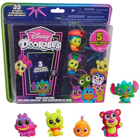 Just Play Disney Doorables Neon Glow Figures Cover