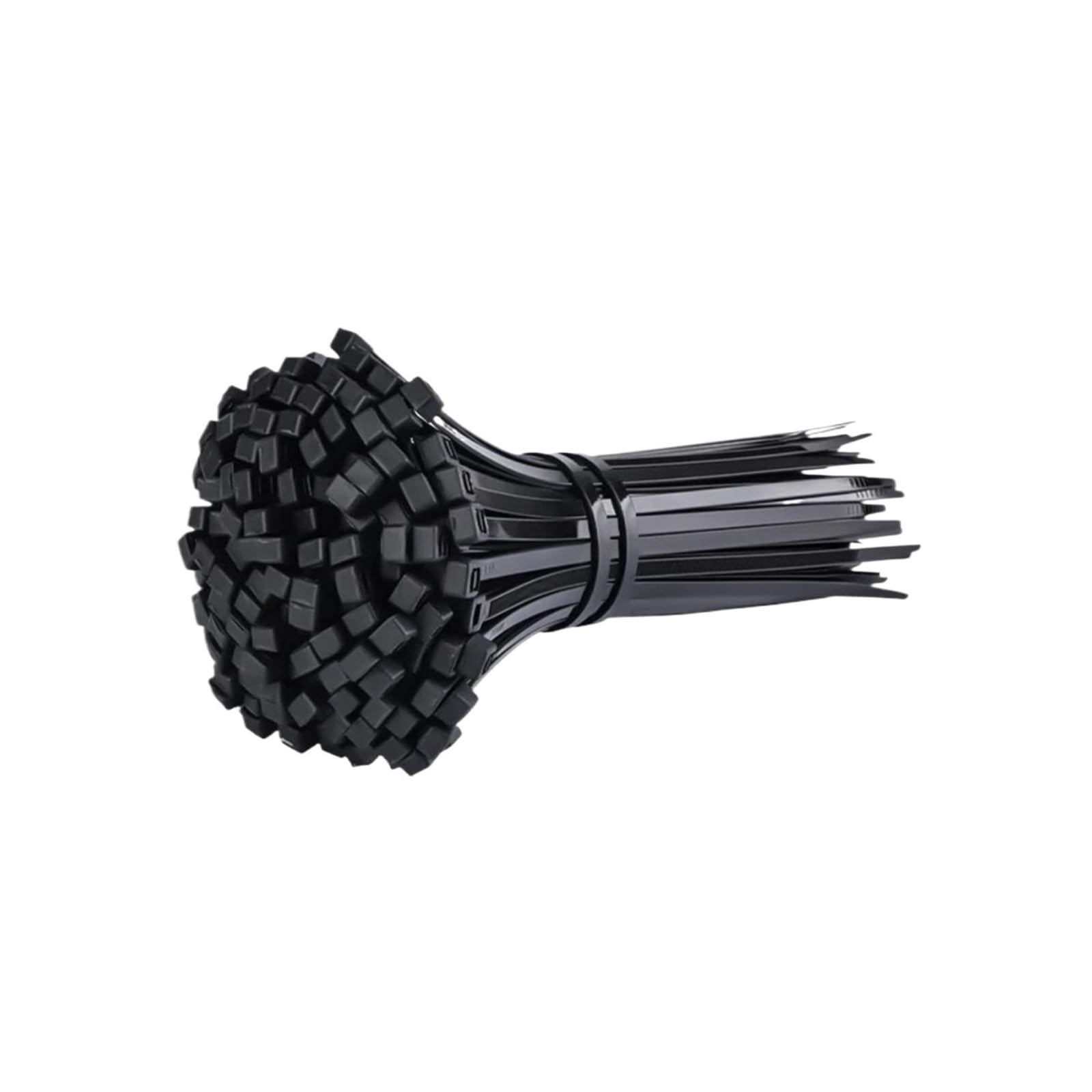 Bridas de nylon ABS con cierre automático, Brida for cables autoblocante de nailon, varios tamaños, blanco y negro, paquete 1000/5000/10000 unidades(4x200mm,Black(1000PCS))