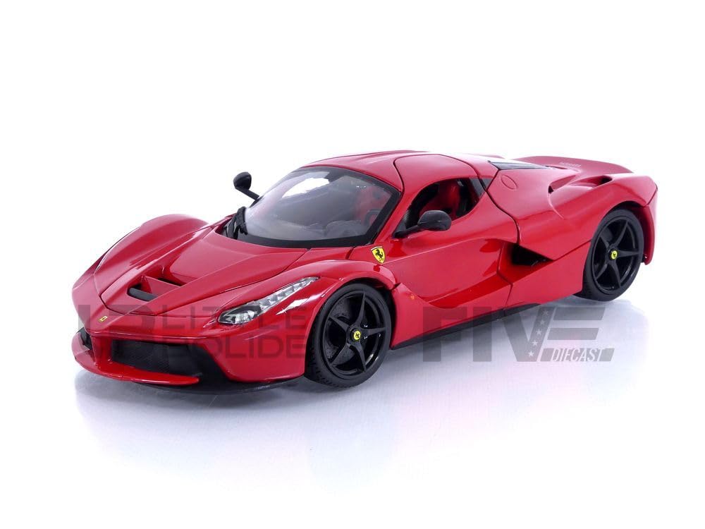 Bburago- Miniatura Auto da Collezione, 16001RR, Rosso/Nero