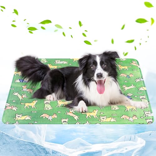 Jestrem Summer Cooling Mat & Sleeping Pad, Pet Ice Silk