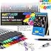Produktbild wilbest® Pinselstifte Set, 24 Aquarell Pinselstifte+1 Wassertankpinsel+1 AquarellUnterlage, Flexiblen Nylon-Pinselspitzen, Aquarell effekt, Brush Pen Set, Kalligraphie Set für Bullet Journal, Geschenk