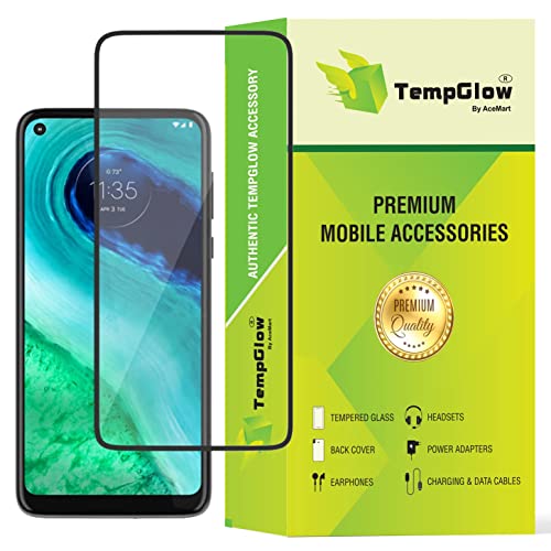 Image of Screen Protector for Motorola Moto G Fast (Black) Tempered Glass Edge-to-Edge 6D Screen Guard With Installation Kit
