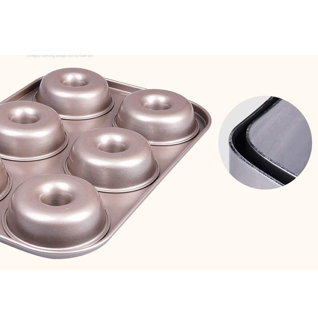 Gâteau Moule de Cuisson Outil 6 Même antiadhésif Ronde Donut gâteau Moule à Double Face antiadhésif de Cuisson Lèchefrite Accueil