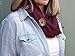 Womens Burgundy Handmade Infinity Scarf