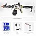 Splatter Ball Gun - HueLiv M416 Full Auto Gel Ball Blaster Rechargeable 7.4V Battery Powered | 40000 Water Beads Toy Gun Automatic Shooting Game Gifts Outdoor Toy for Boys Adults Kids Ages 14+