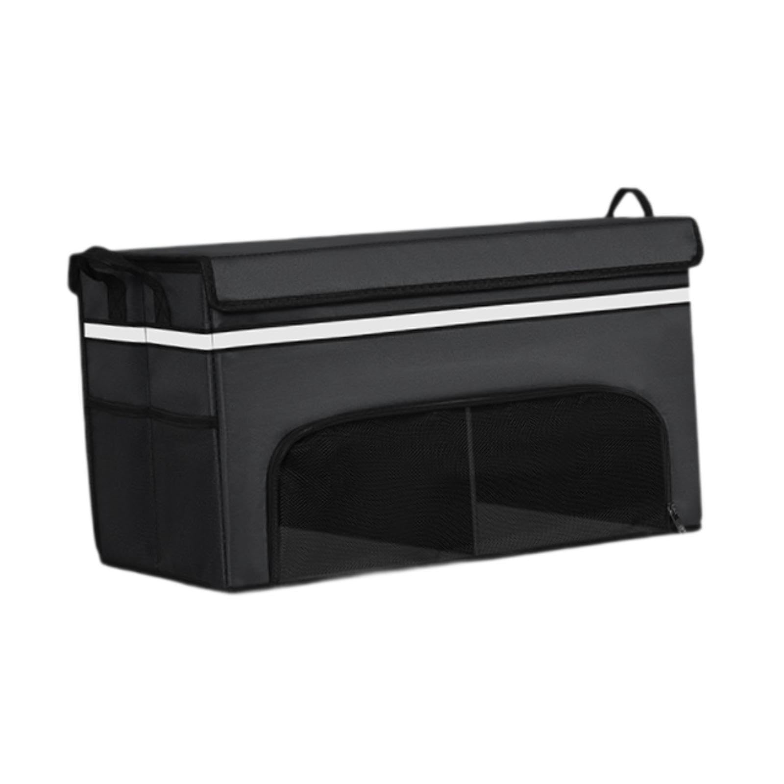 Organizzatore per Bagagliaio Auto, Pieghevole, per Uomo e Donna, Robusto Contenitore portaoggetti con Coperchio e Maniglia per furgoni, Camion Auto, 55x33x33cm