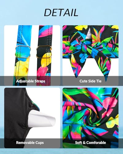 Image of Yonique Womens Blouson Tankini Top Only Loose Fit Swim Top No Bottom Modest Swimsuit