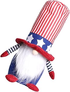 SEWACC 1 Peça Boneca Sem Rosto Estátua Decoração Bonecas Americanas Decorações Para O Dia Da Independência Para Casa Gnomo Festival De Bonecas Adereços Para Festival Adereços Dia Da