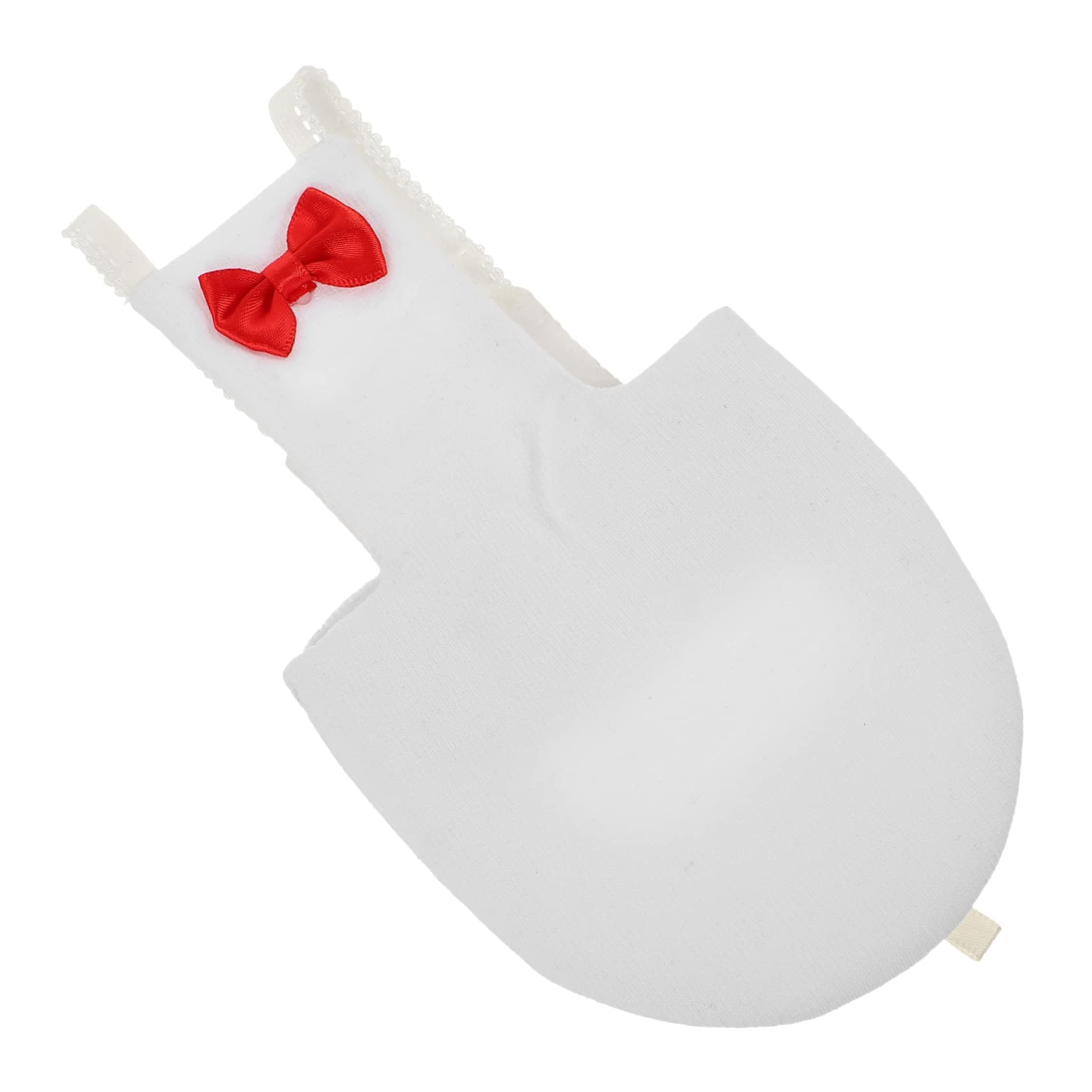 Angoily Adjustable White Cotton Flight Bird Diaper for Small Flight Birds and Cockatiels with Bow Design Easy to Wear or Take off Suitable for Home outside Use Parrot Diapers