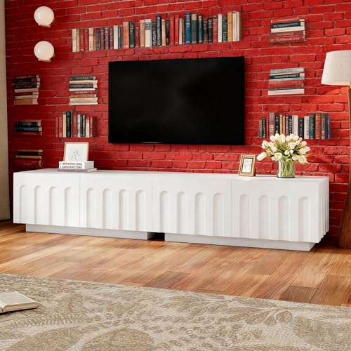 Elegant TV Stand with Arched Design for TVs Up to
