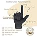 Evridwear Men Moisturizing Cotton Gloves with Touchscreen Fingertips for Eczema Beauty Cosmetic Dry Hands Sensitive Irritated Skin Therapy Overnight Bedtime, 6 Pairs, Lightweight-Black, S/M