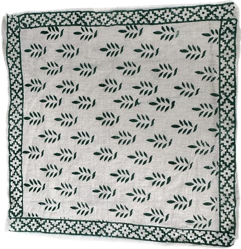 100% Organic Cotton Bandana For Men and Women - Trendy Style Cotton Bandana Paisley Design Scarf - Premium Kerchiefs for Men and Women Handmade Premium Organic Cotton Bandana - Trendy Paisley Design4