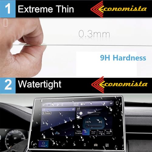 Image of Economista Drive In Luxury With 9H Hardness Car Screen Protector! Scratch & Water Resistant For Premium Protection! Specifically Tailored For Your Toyota Glanza V (Top Variant, 9 Inch) (Matte)