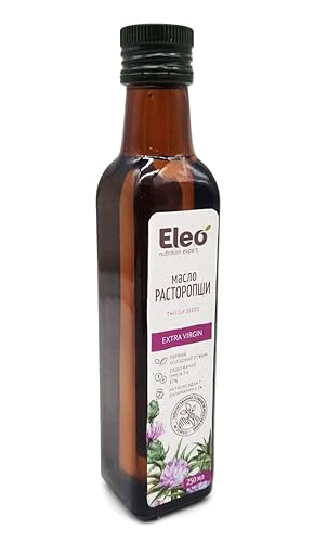 Miniatura 1 de Eleo Siberian - Aceite natural de cardo mariano de grado alimenticio, vegano extra virgen y prensado en frío para uso interno y externo, 8.5 fl oz