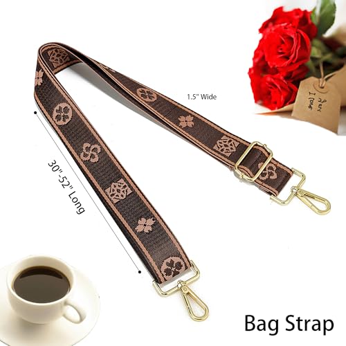 Image of LEMEDE Purse Strap Replacement Crossbody 1.5 inch Wide Shoulder Strap Adjustable Straps Handbag Strap Replacement Belts