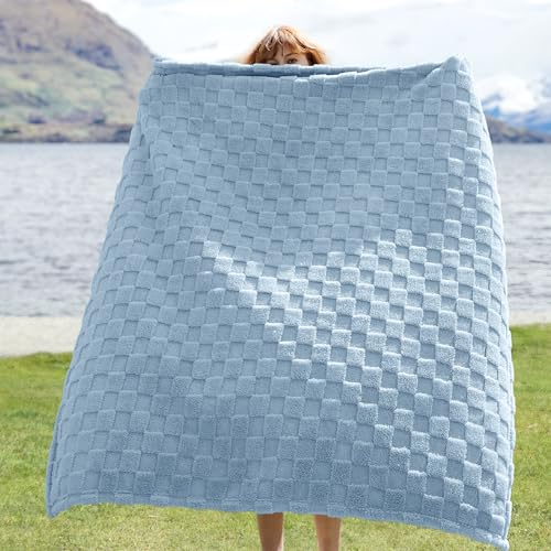 Bedsure Throw Blanket for Couch - Sofa Blanket Blue Room Decor, 50x60 by Bedsure - Used condition - Image 2