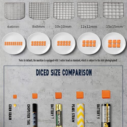 Cortadora Eléctrica Comercial de Verduras y Frutas GAZOGJ miniatura 3