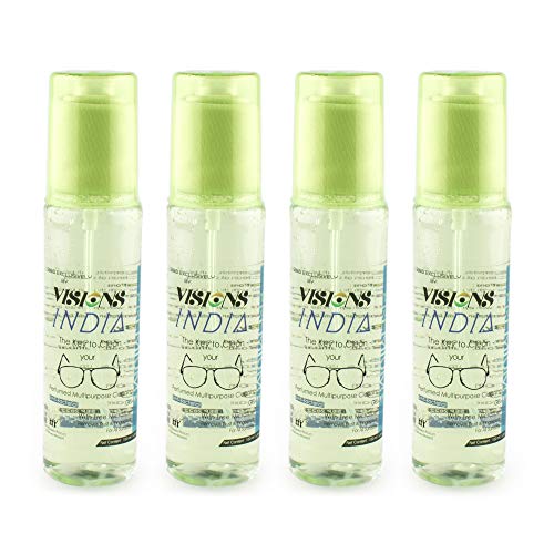 Image of AUGEN by VisionsIndia Premium Spectacles, Sunglasses, Laptop, PC, Camera Lens Cleaning Solution Spray Kit with Premium Microfiber Cloth (Green Apple, 240ML)