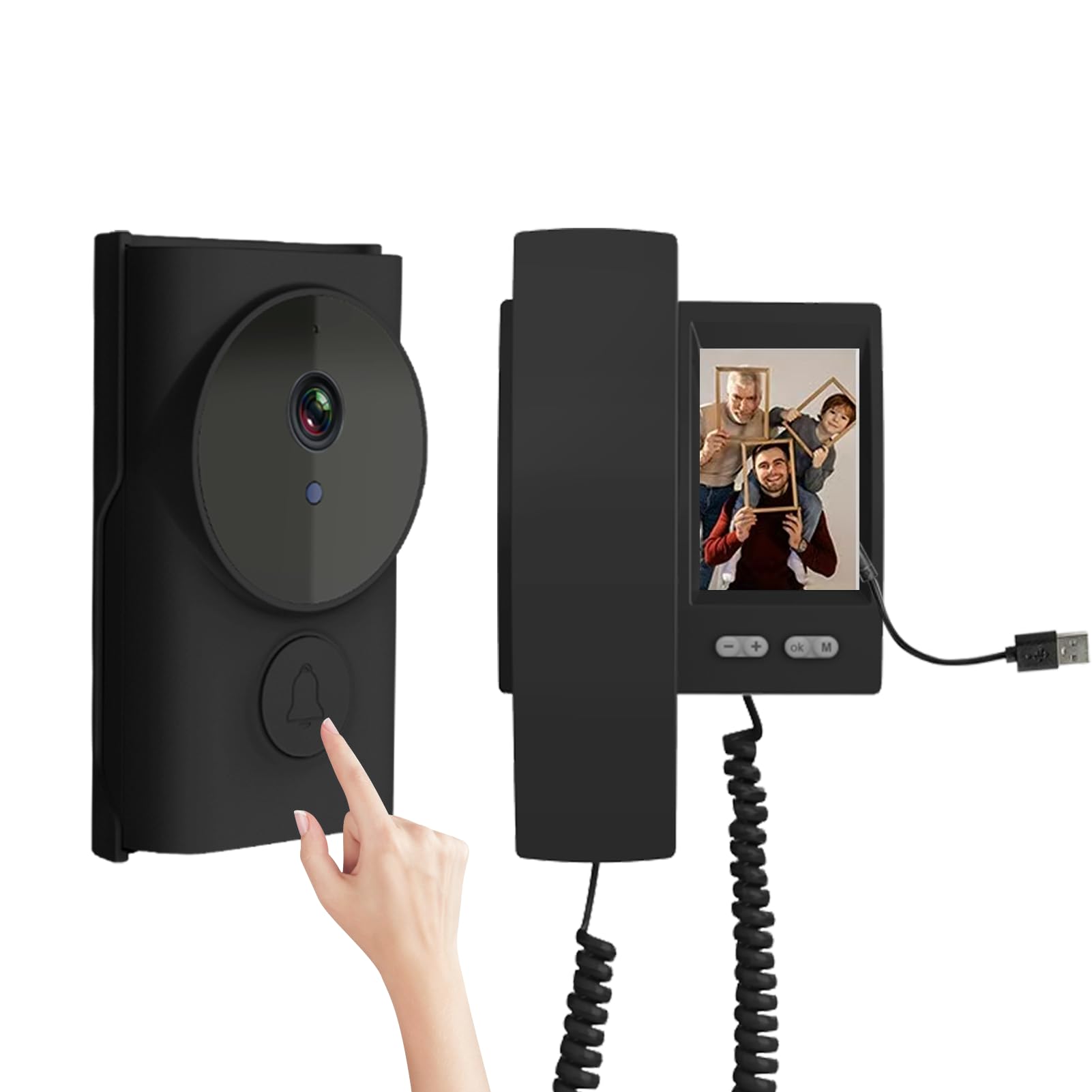 カメラ付きコードレステレビドアホン モニター親機+ 玄関カメラ　インターフォン Amazon.co.jp: ドアホン インターホン カメラ付き玄関子機 モニター