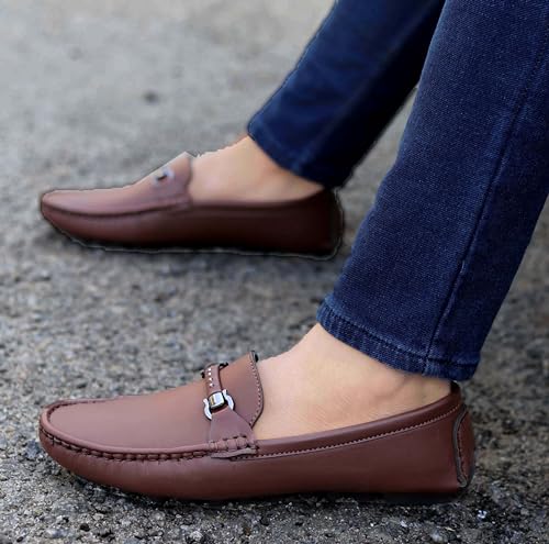 Image of AADI Men's Synthetic Leather Outdoor Loafer Shoes