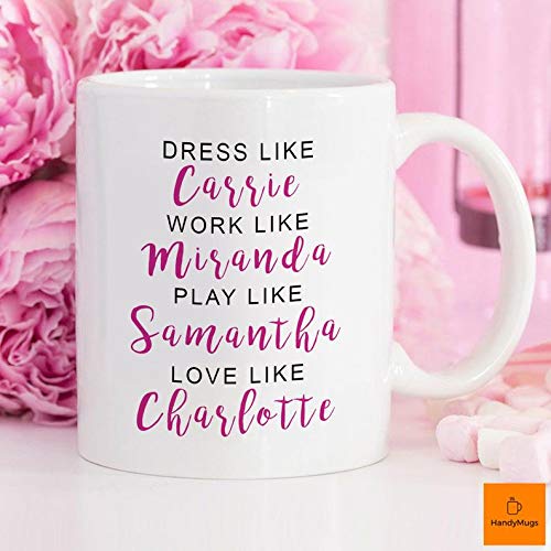 Sex And The City Mug Sex And the City Carrie Coffee Mug Carrie Bradshaw Mug Sex and the City Bachelorette Dress Like Carrie