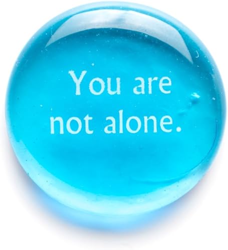 Miniatura 9 de Lifeforce Glass Piedras de confort, refranes alentadores y reconfortantes impresos en piedras de vidrio translúcidas y opacas, para cualquier