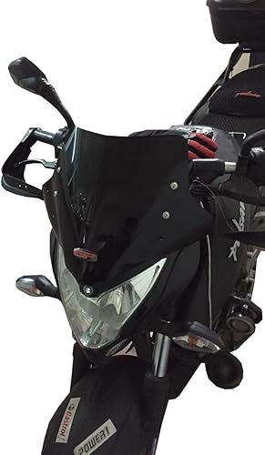 Miniatura 2 de GP Kompozit Parabrisas deportivo ahumado compatible para Bajaj Pulsar NS200 2011-2023 11.8 in
