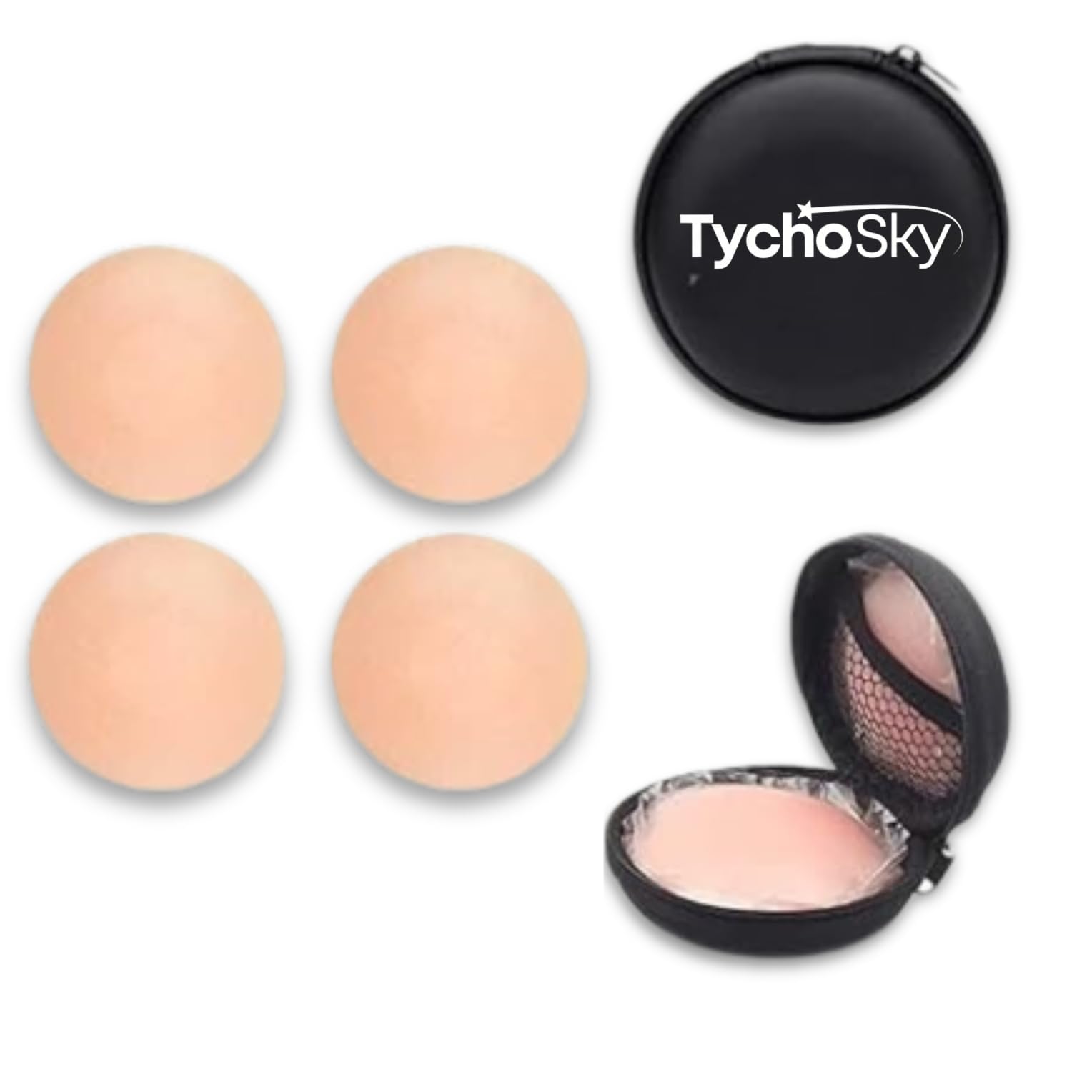 Silicone Nipple Covers for Women | Reusable Invisible Bra Pads | Seamless Nipple Pasties for Backless Dresses, Saree