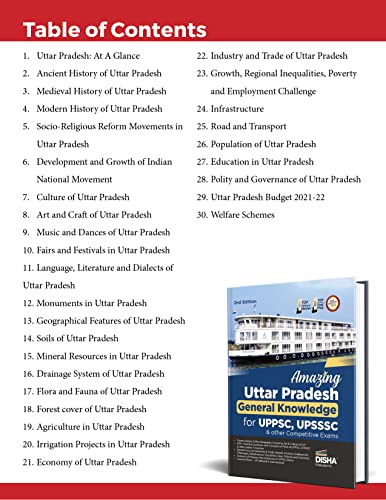 Image of Amazing Uttar Pradesh - General Knowledge for UPPSC, UPSSSC & other Competitive Exams 2nd Edition | UP GK with PYQs | Previous Year Questions UPPCS, UPPET, Lekhpal, VDO | Current Affairs