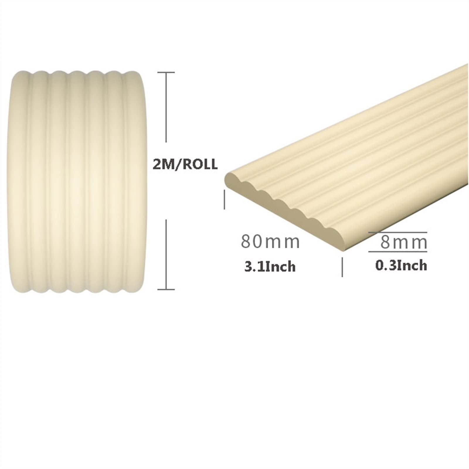 FORVOLWCO 5M Protection Coin de Table, Protections Coins, Coussin Large pour Protection Maximale de Bébé - Protège-Coin de Table - avec Adhésif Double Face Pré-Fixé +8 Pièces Protections d'angles