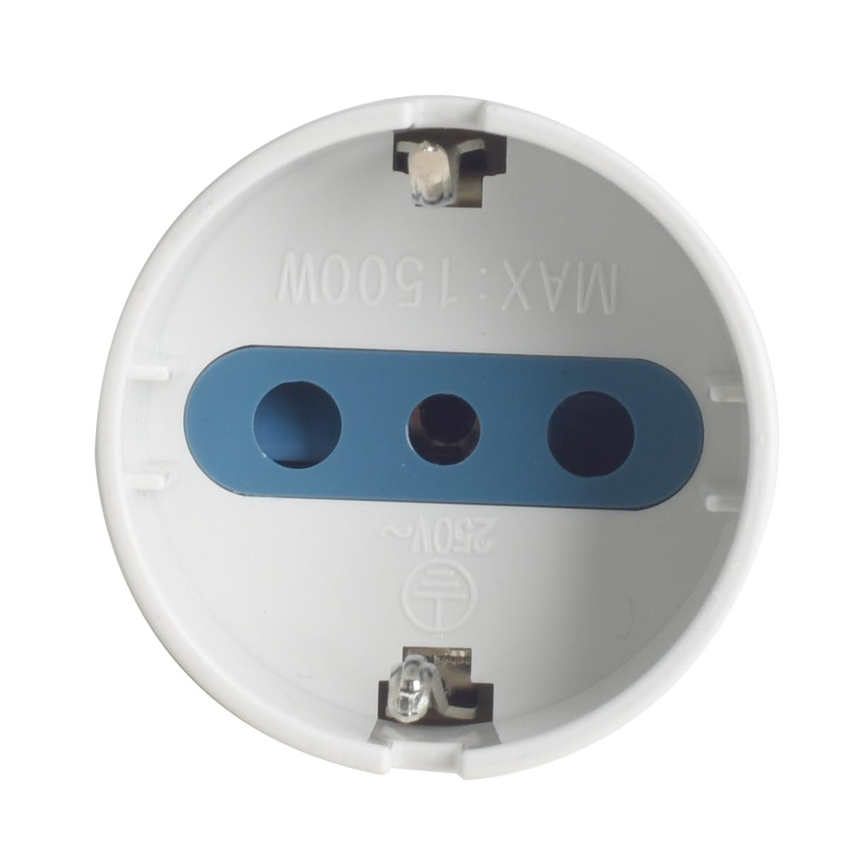 Adapter podróżny z gniazdem Schuko 10A/16A 2P+T na wtyczkę elektryczną 16A 3-pinowy, adapter dwufazowy do włoskiego mocowania 16A (25 sztuk, biały)