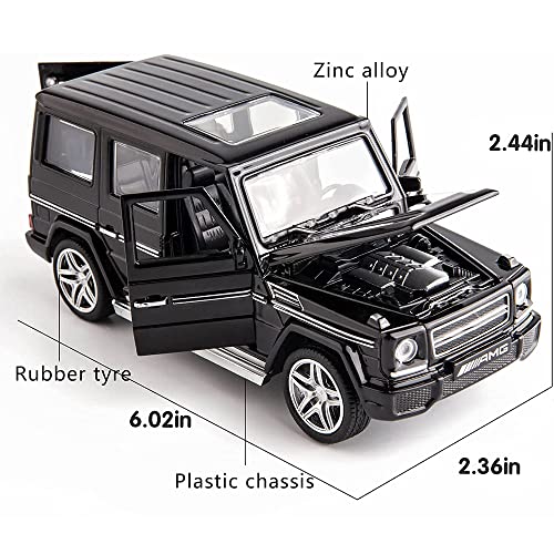 Image of DEUSON ECOM 1:32 Scale AMG G65 Toy Car Diecast Metal Cars with Light Sound Pull Back Openable Door Toy Car for Kids